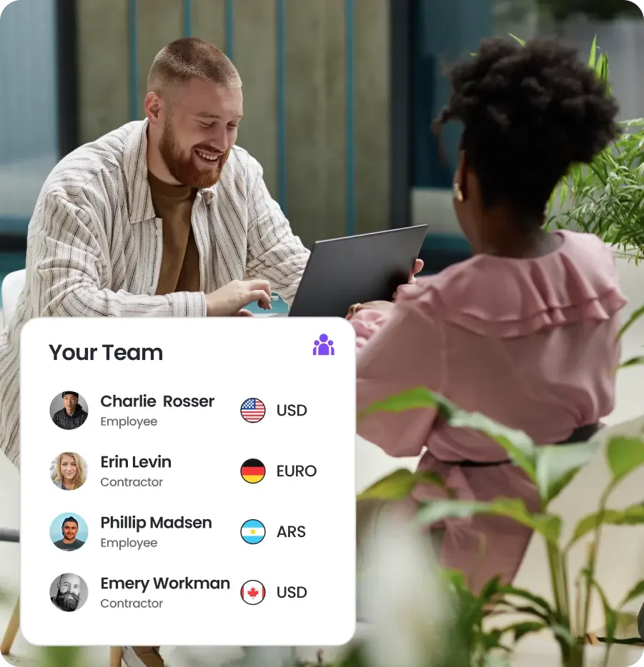 Remote employees hired with an eor software